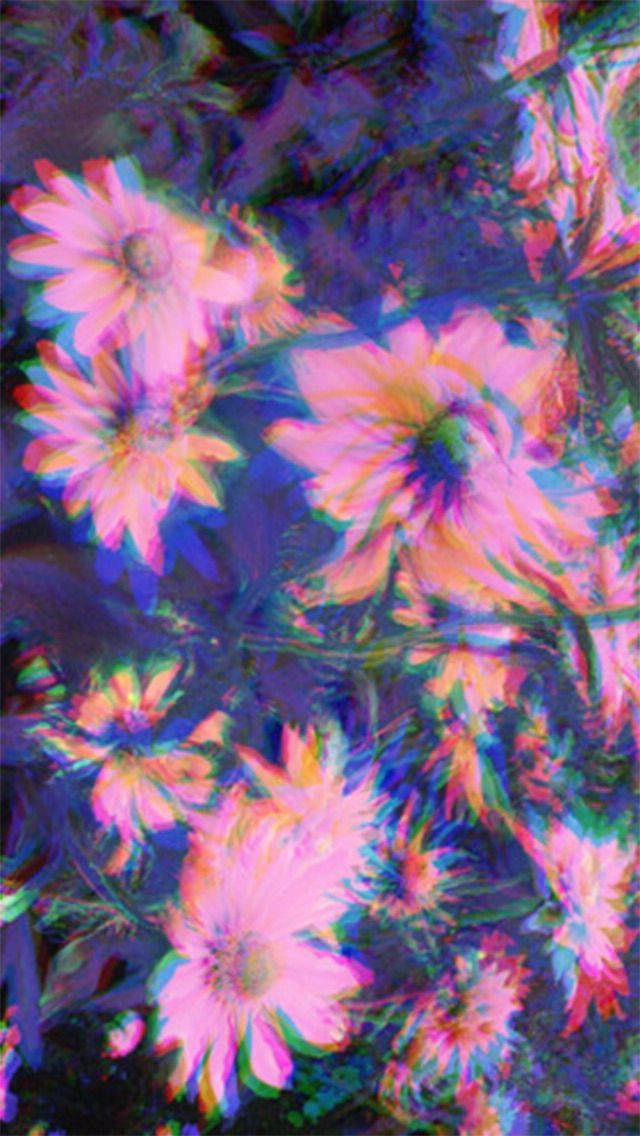 Daisies Trippy Aesthetic Background