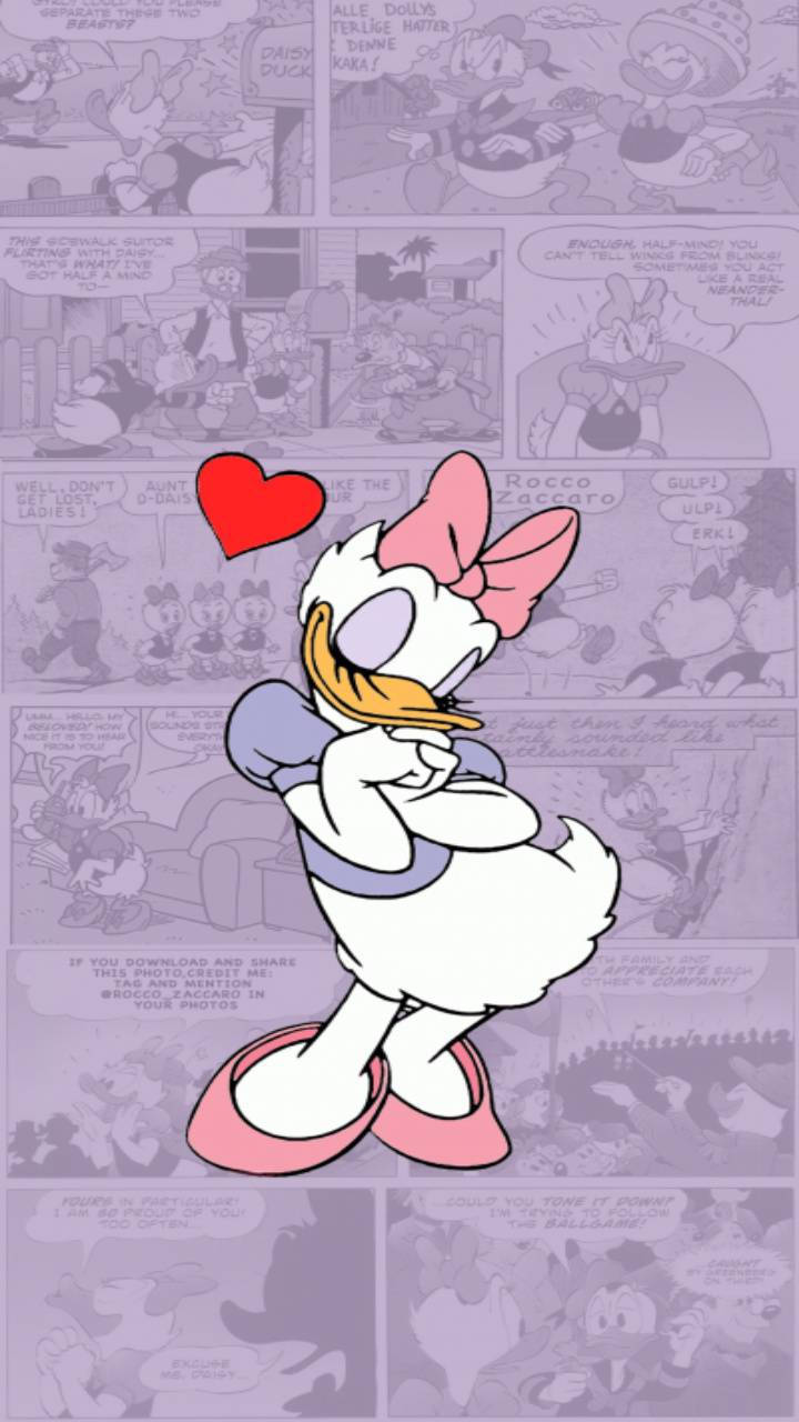 Daisy Duck Being In Love Background