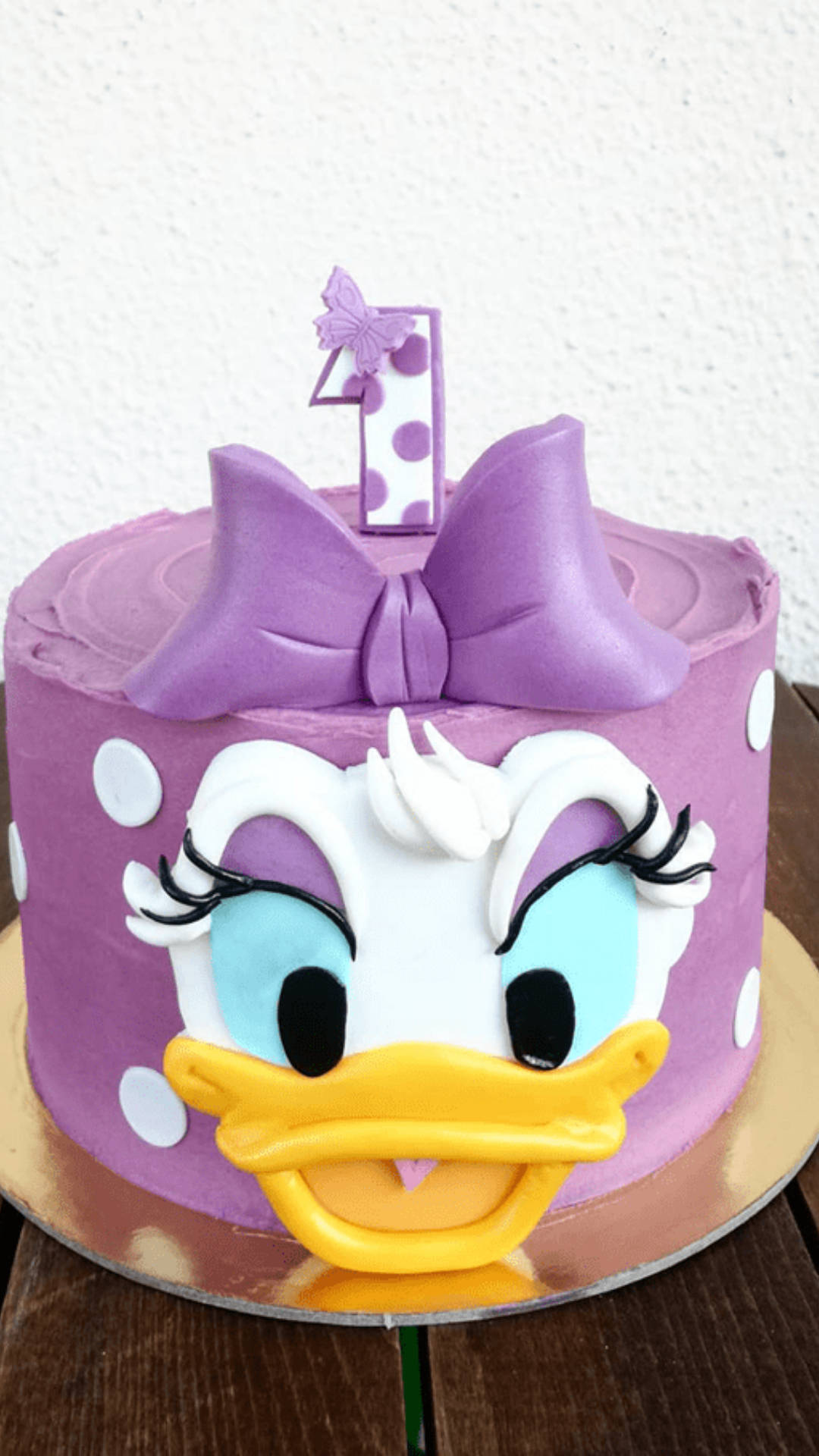 Daisy Duck Birthday Cake Background