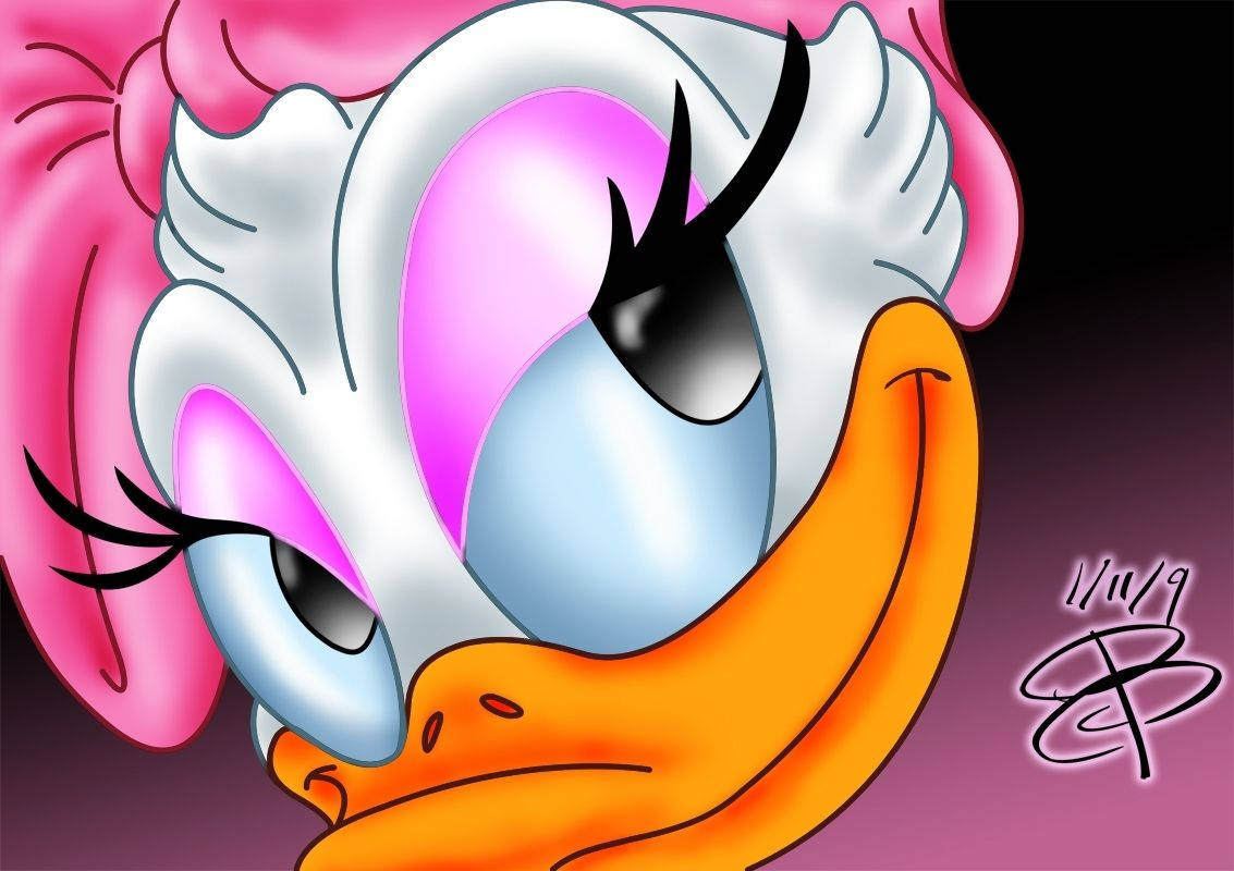 Daisy Duck Headshot Image Background