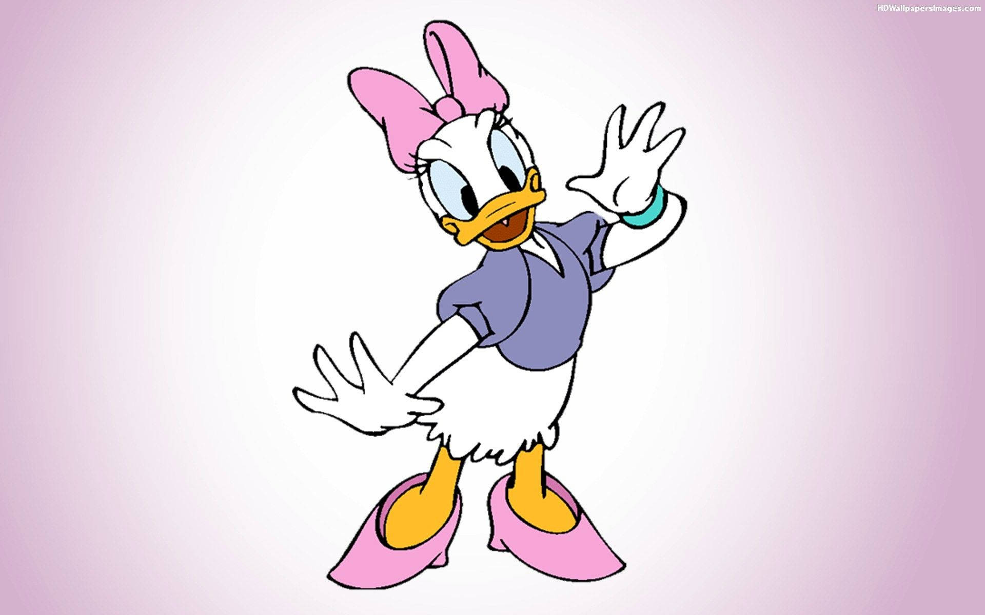 Daisy Duck Model Pose Background