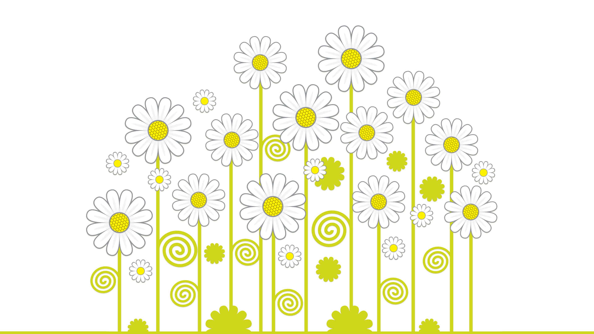 Daisy Laptop Art Background