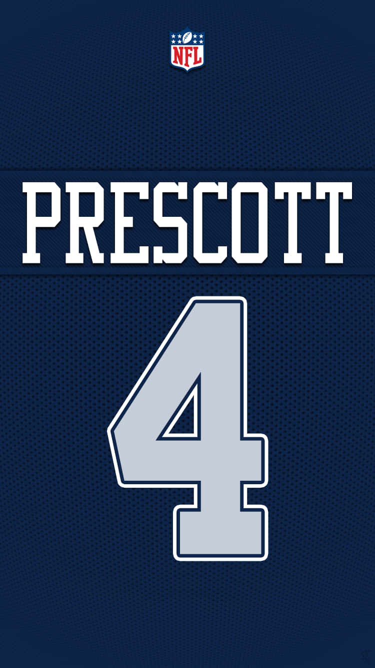 Dak Prescott From Dallas Cowboys Iphone Background