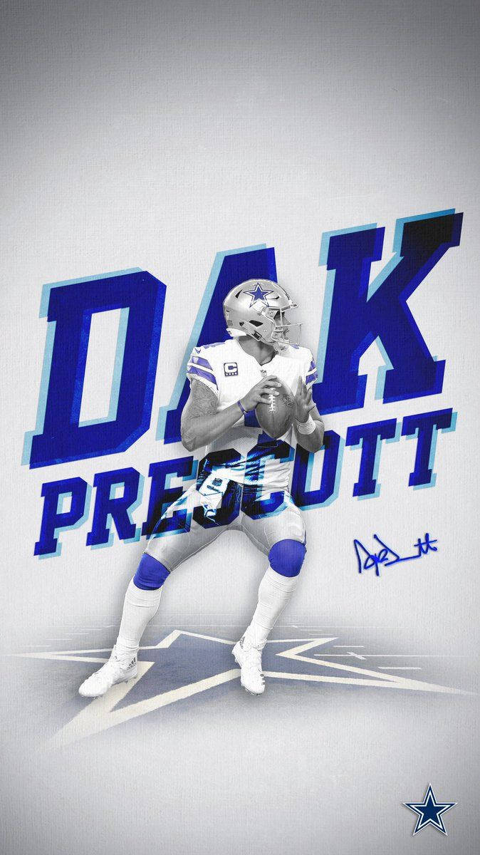 Dak Prescott Name Art Background