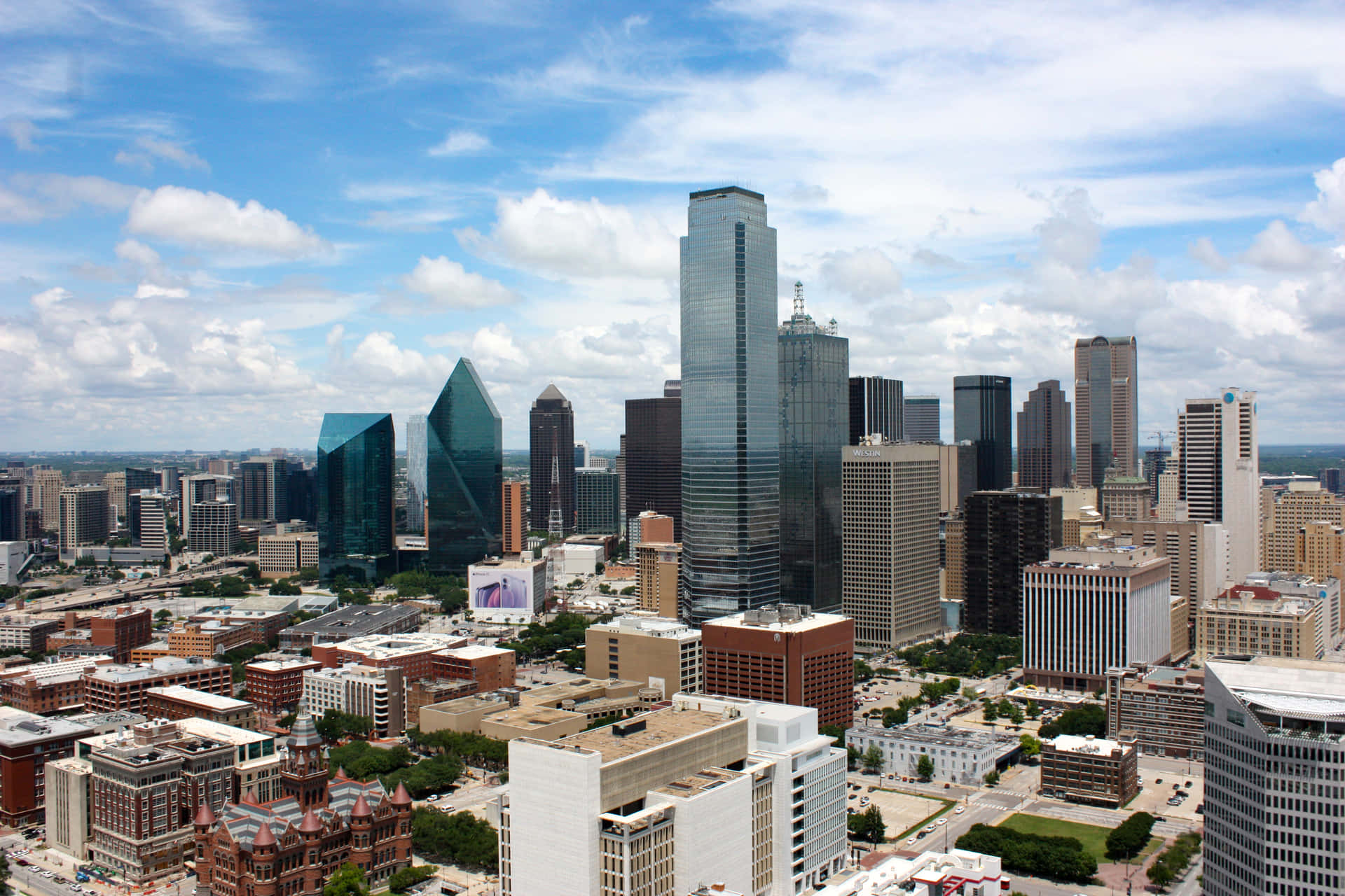 Dallas City Skyline Background