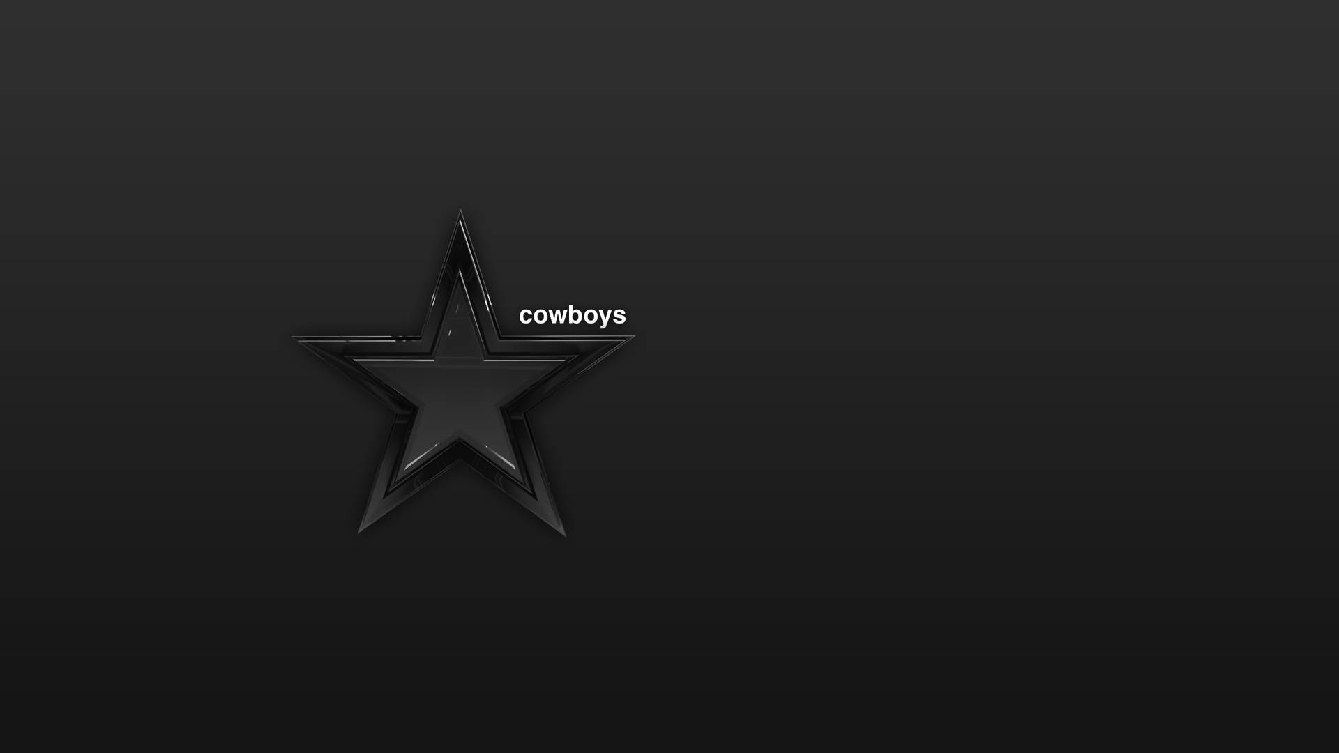 Dallas Cowboys Black Star Logo Background