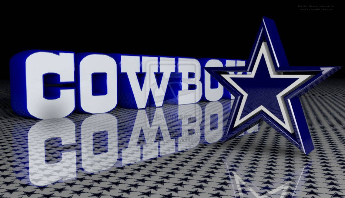 Dallas Cowboys Blue Star Shiny Tiles