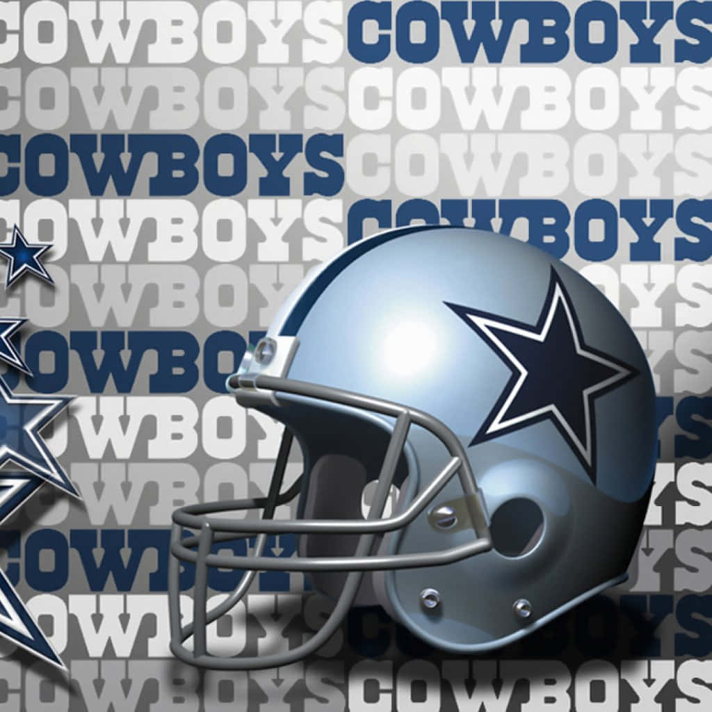 Dallas Cowboys Helmetand Star Background Background