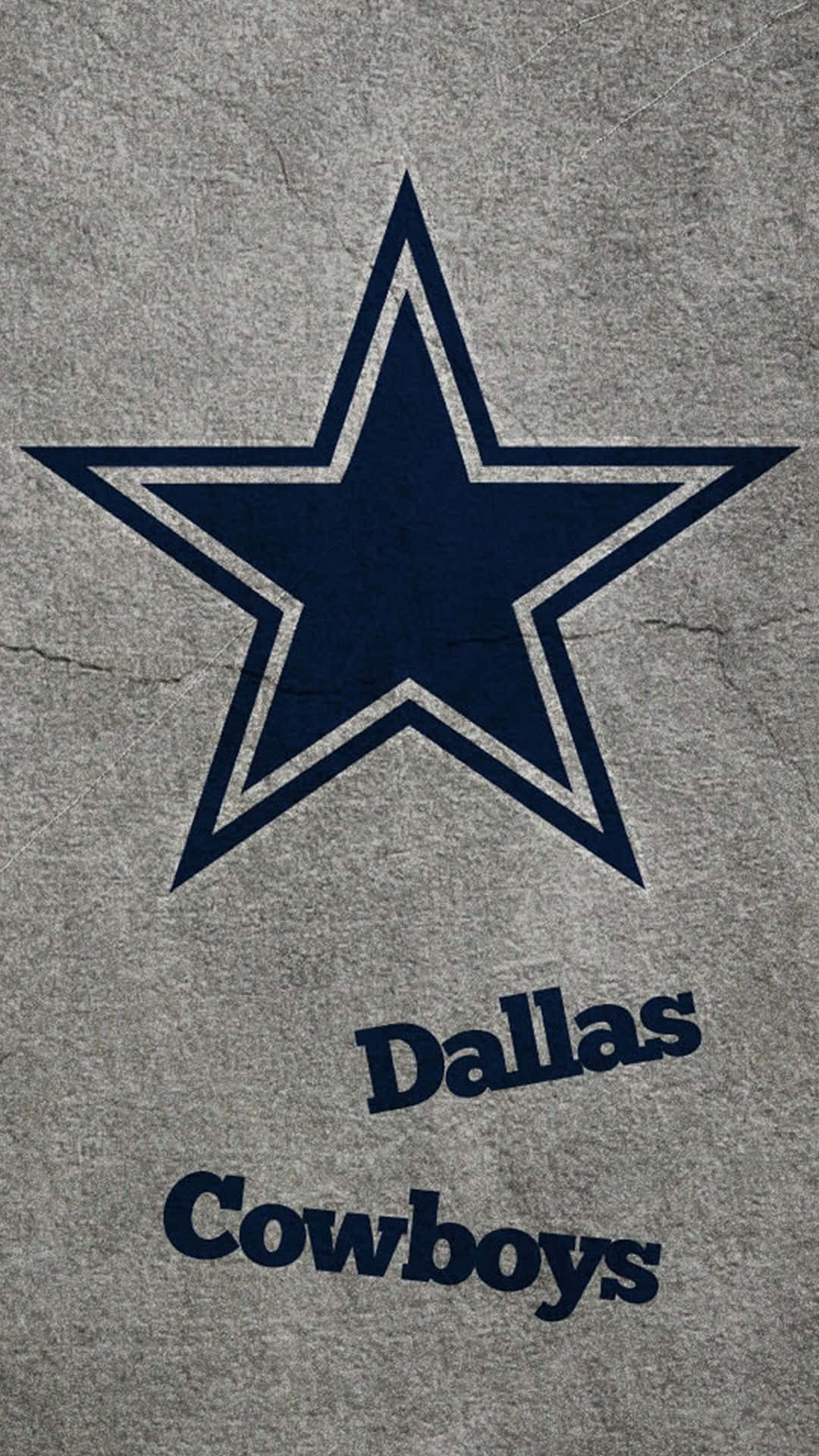 Dallas Cowboys Logo On A Gray Iphone Background Background