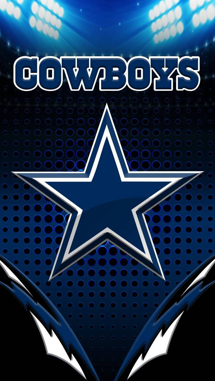 Dallas Cowboys Logo With Lights Background