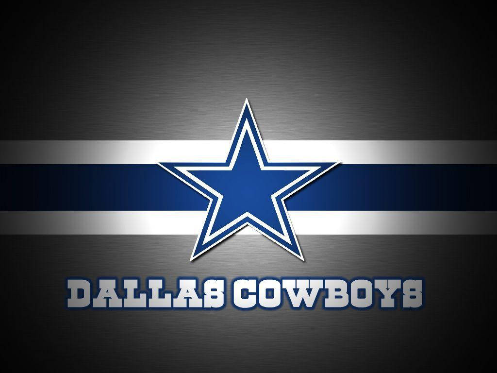 Dallas Cowboys Logo With Shadowy Gradient Background