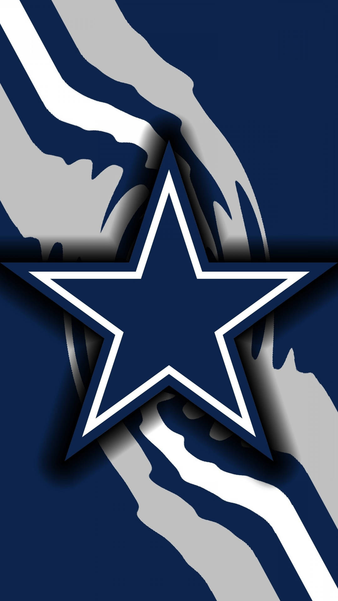 Dallas Cowboys Logo With Swirls For Phone Background