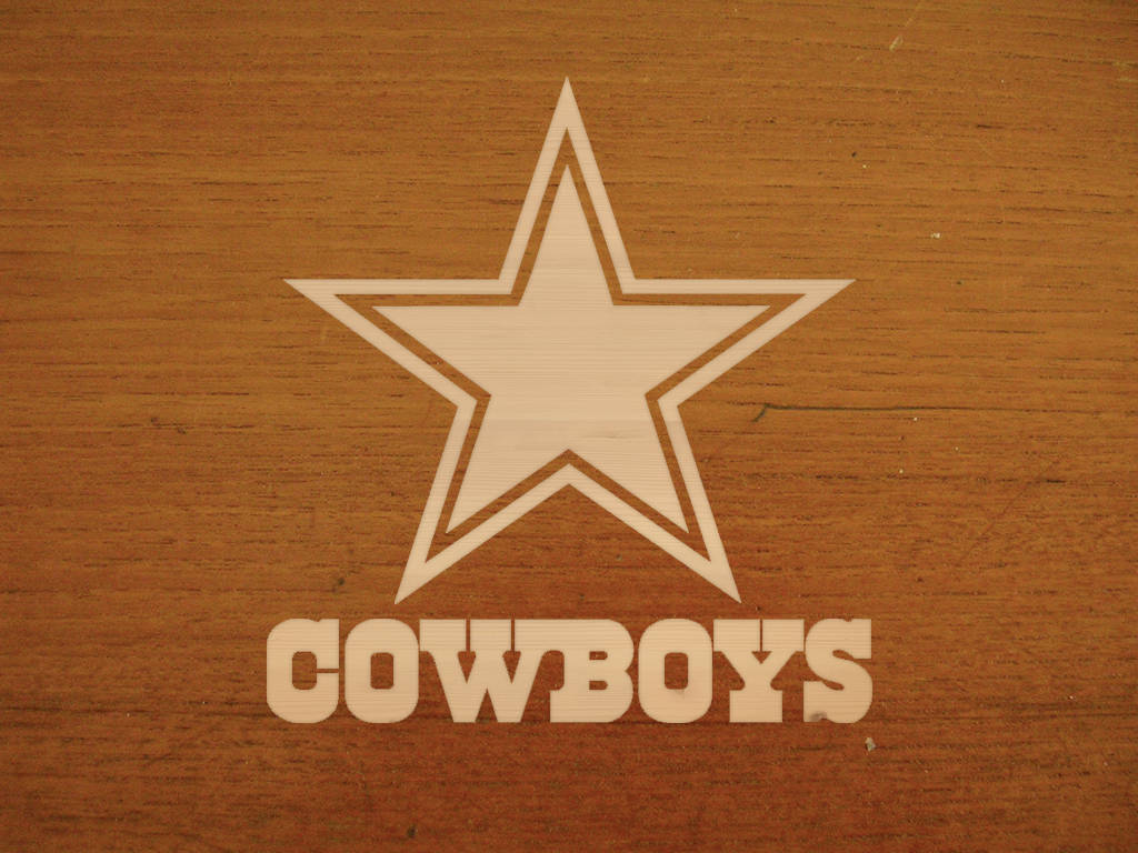 Dallas Cowboys Orange Wood Background