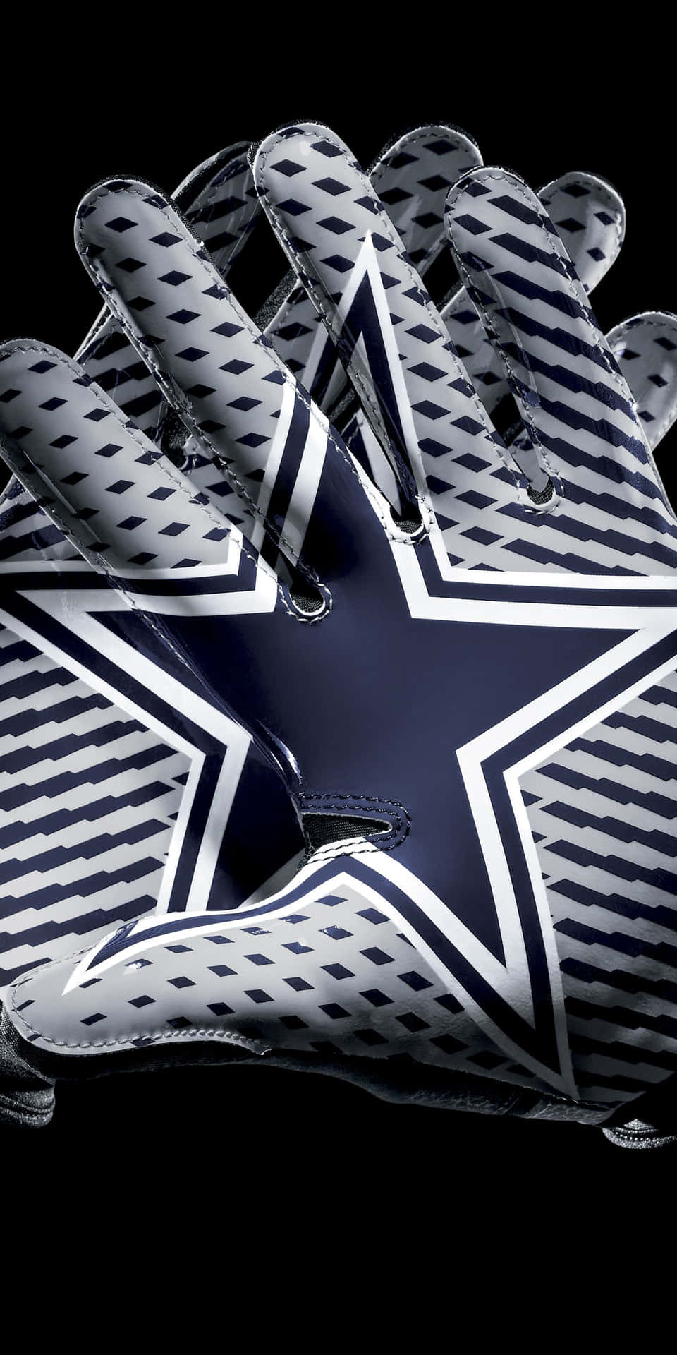 Dallas Cowboys Phone Catching Gloves Background