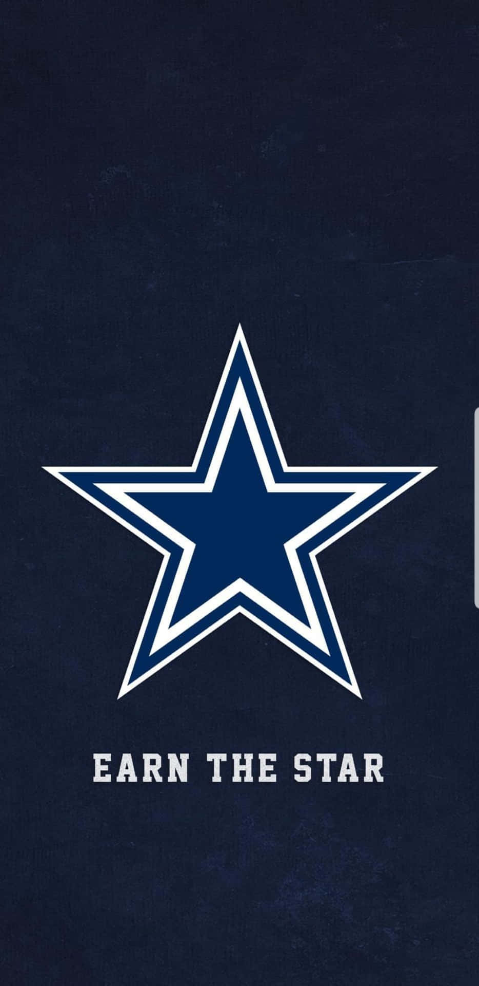 Dallas Cowboys Phone Earn The Star Background