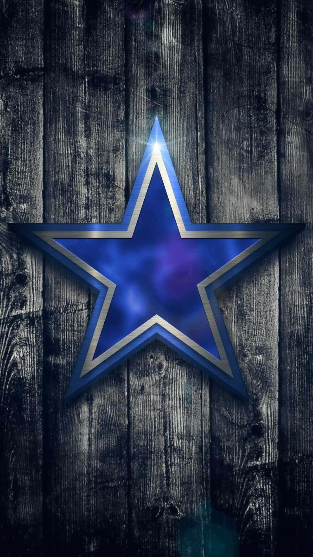 Dallas Cowboys Star Wooden Background