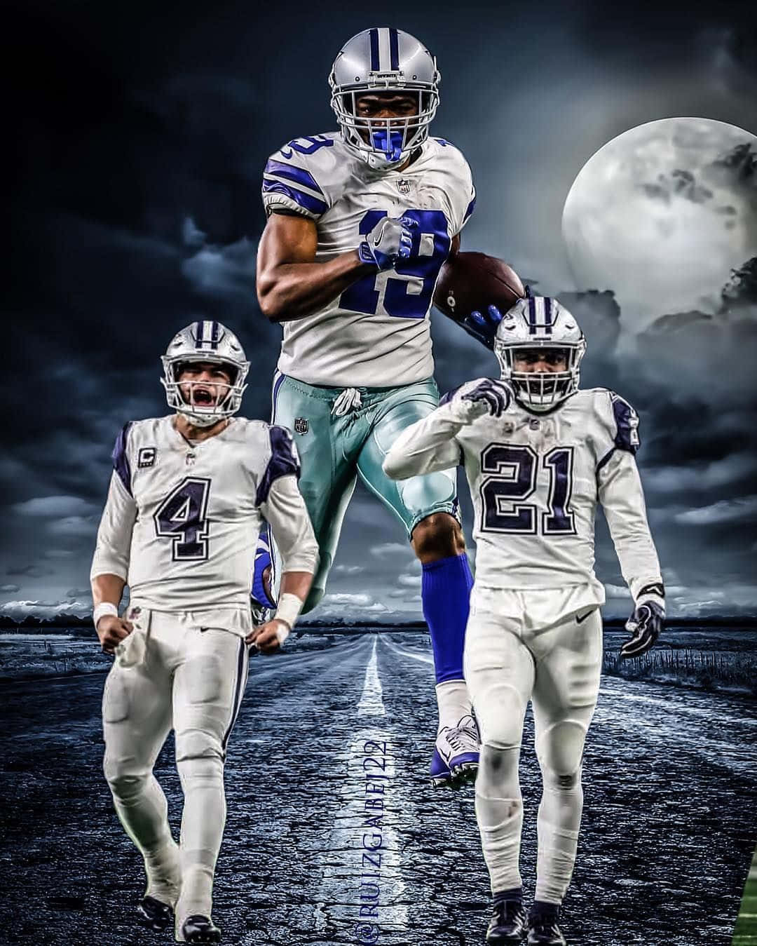 Dallas Cowboys Stars Amari Cooper And Ezekiel Elliott, Always Ready To Put On A Great Show For The Fans. #dallascowboys #elliott #cooper #nfl #football