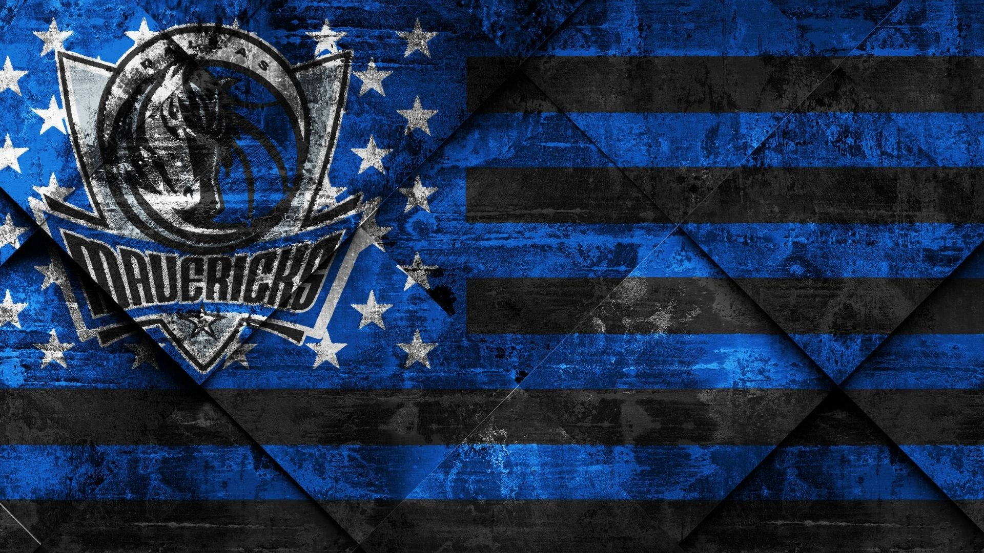 Dallas Mavericks In Us Flag Background