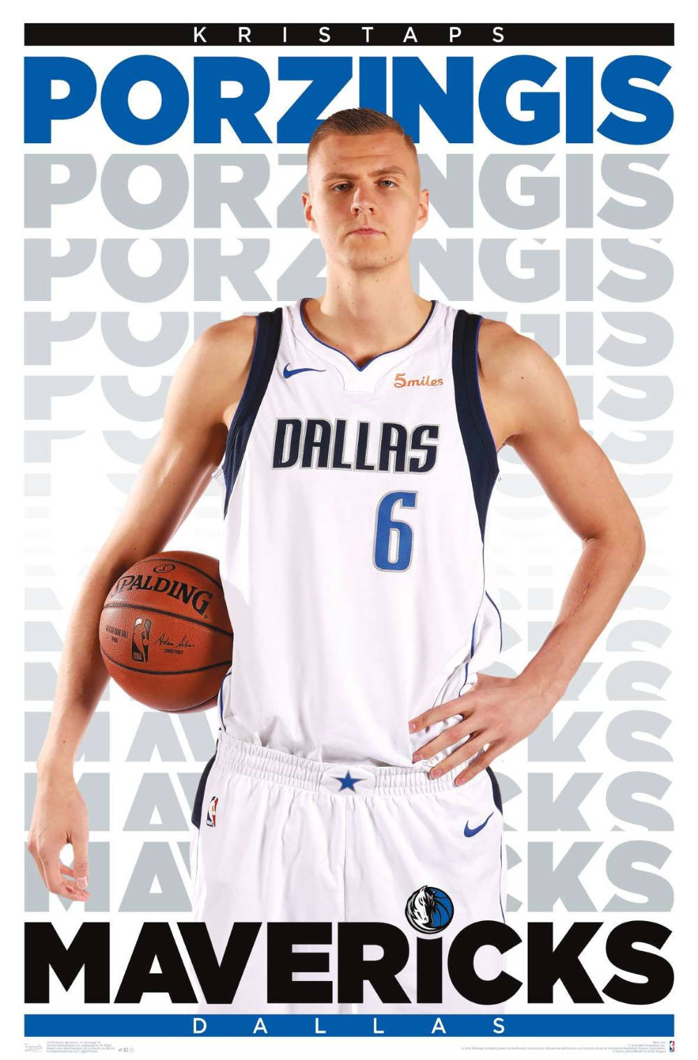 Dallas Mavericks Kristaps Porzingis Poster Background