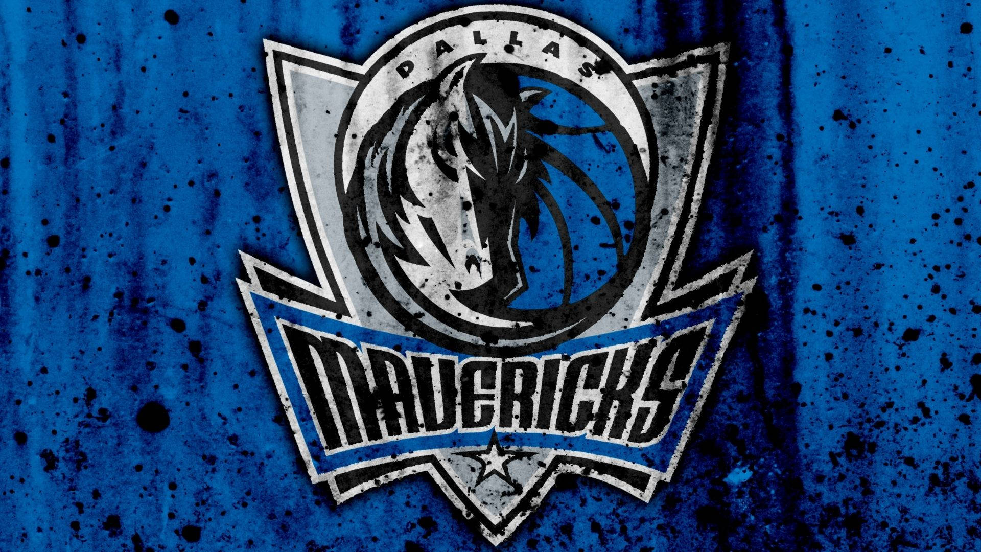 Dallas Mavericks Paint Splashes Background