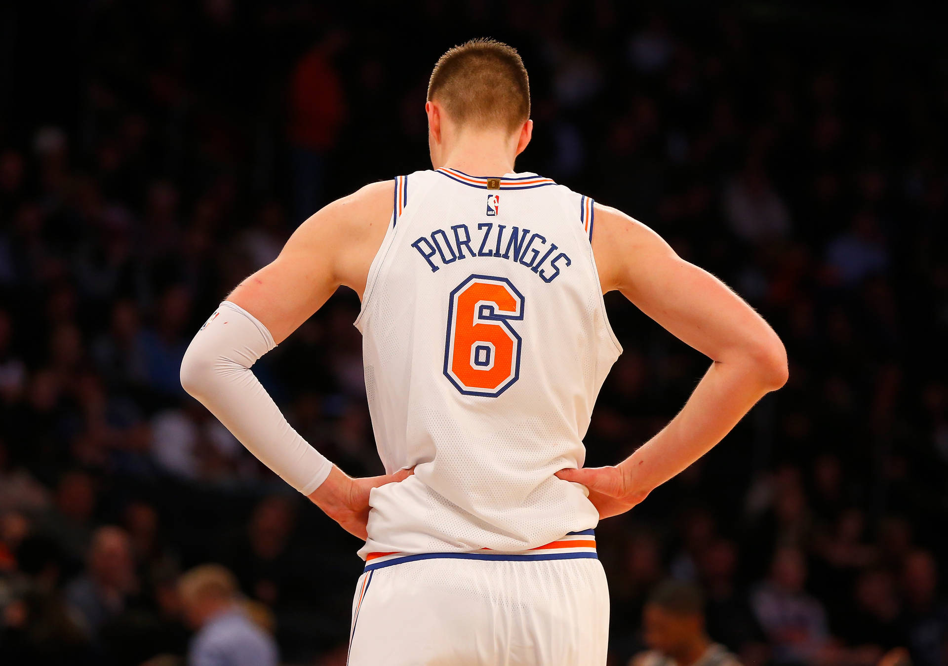 Dallas Mavericks Star Kristaps Porzingis With Jersey Number 6