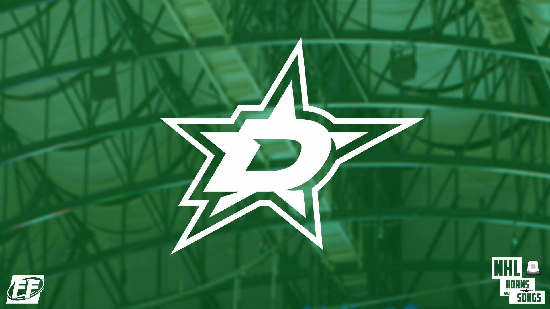 Dallas Stars All-white Logo Background