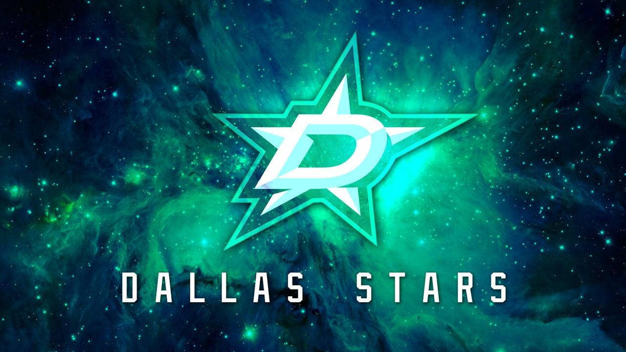 Dallas Stars Cosmic Green Logo Background