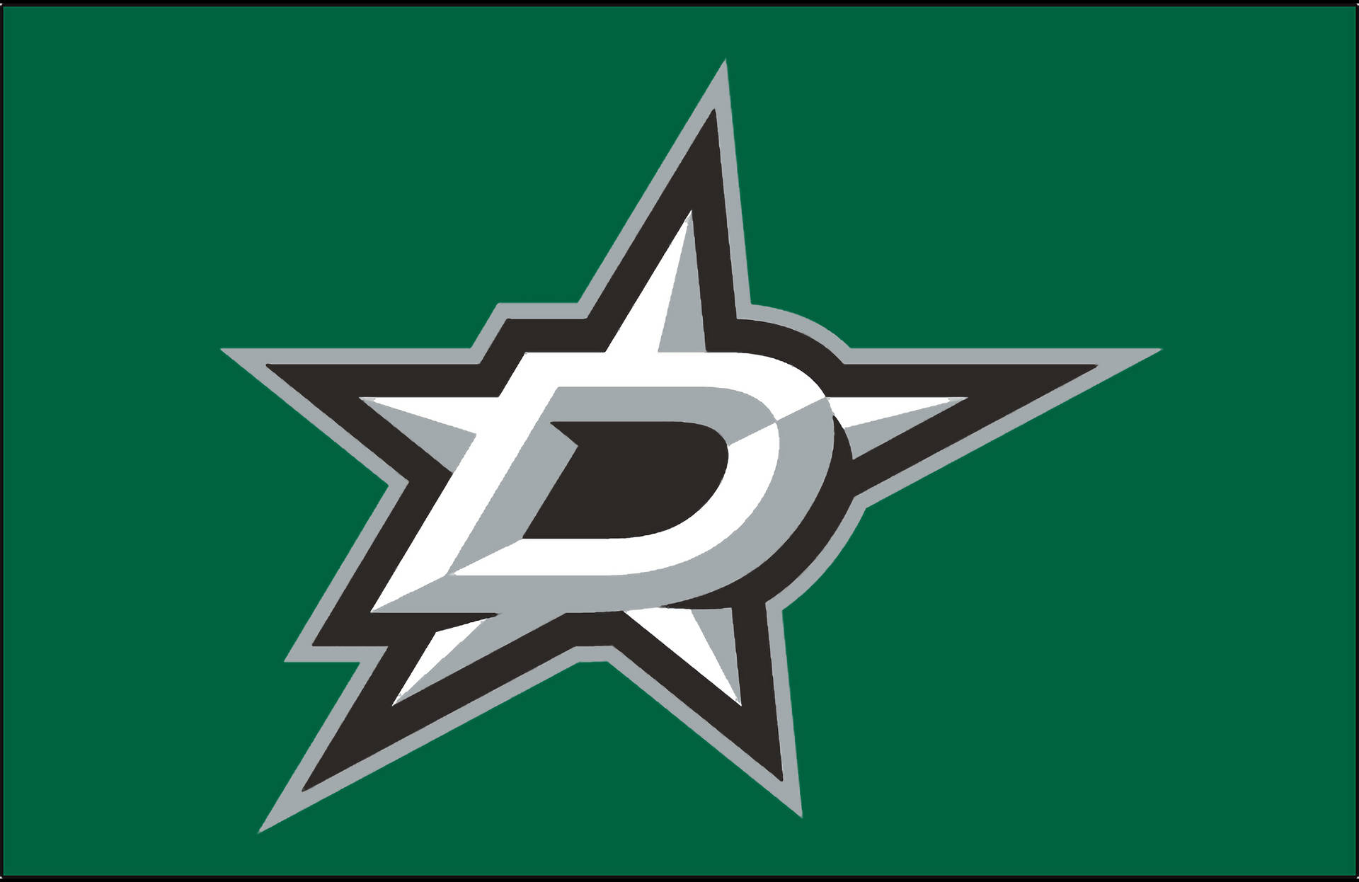 Dallas Stars Letter And Star Logo Background