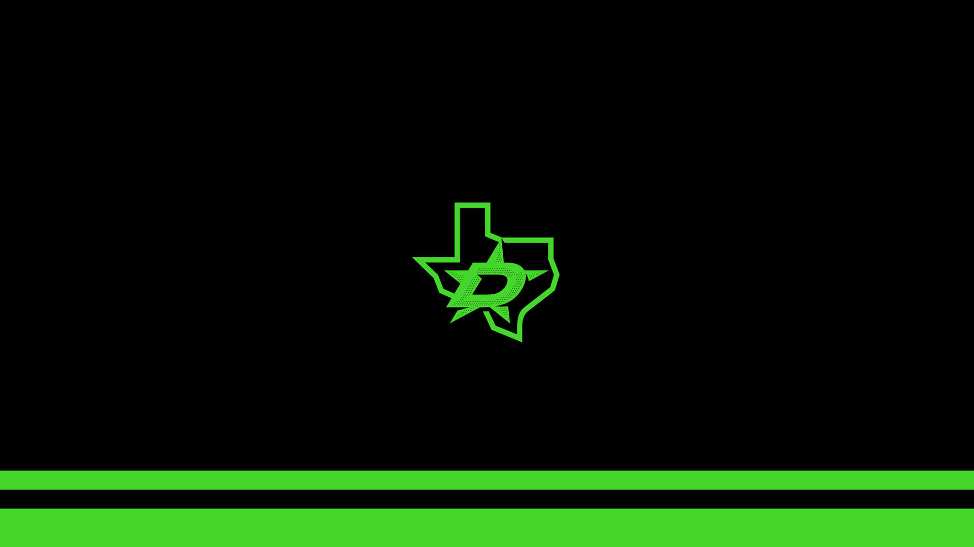 Dallas Stars Neon Green Logo