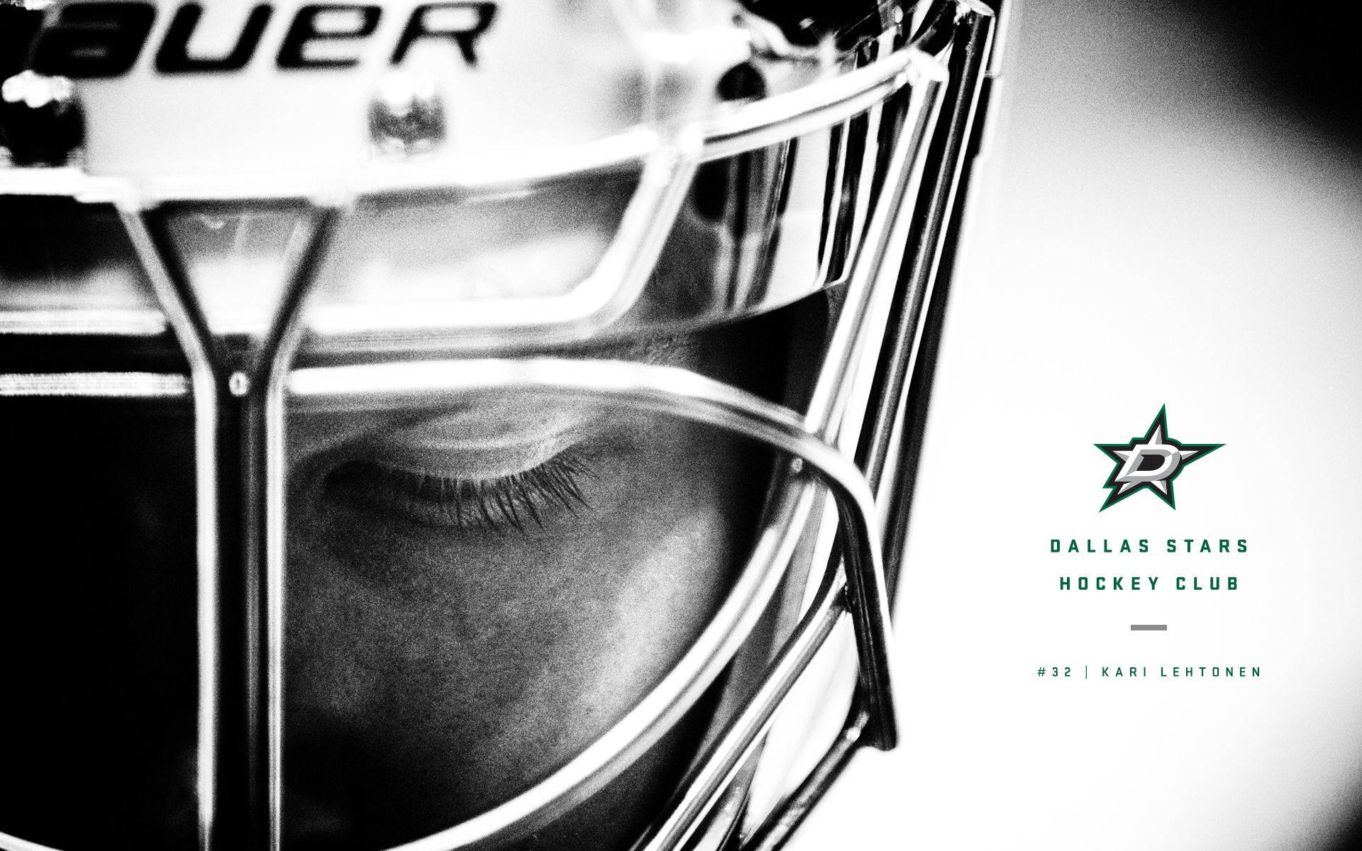 Dallas Stars Player Greyscale Poster