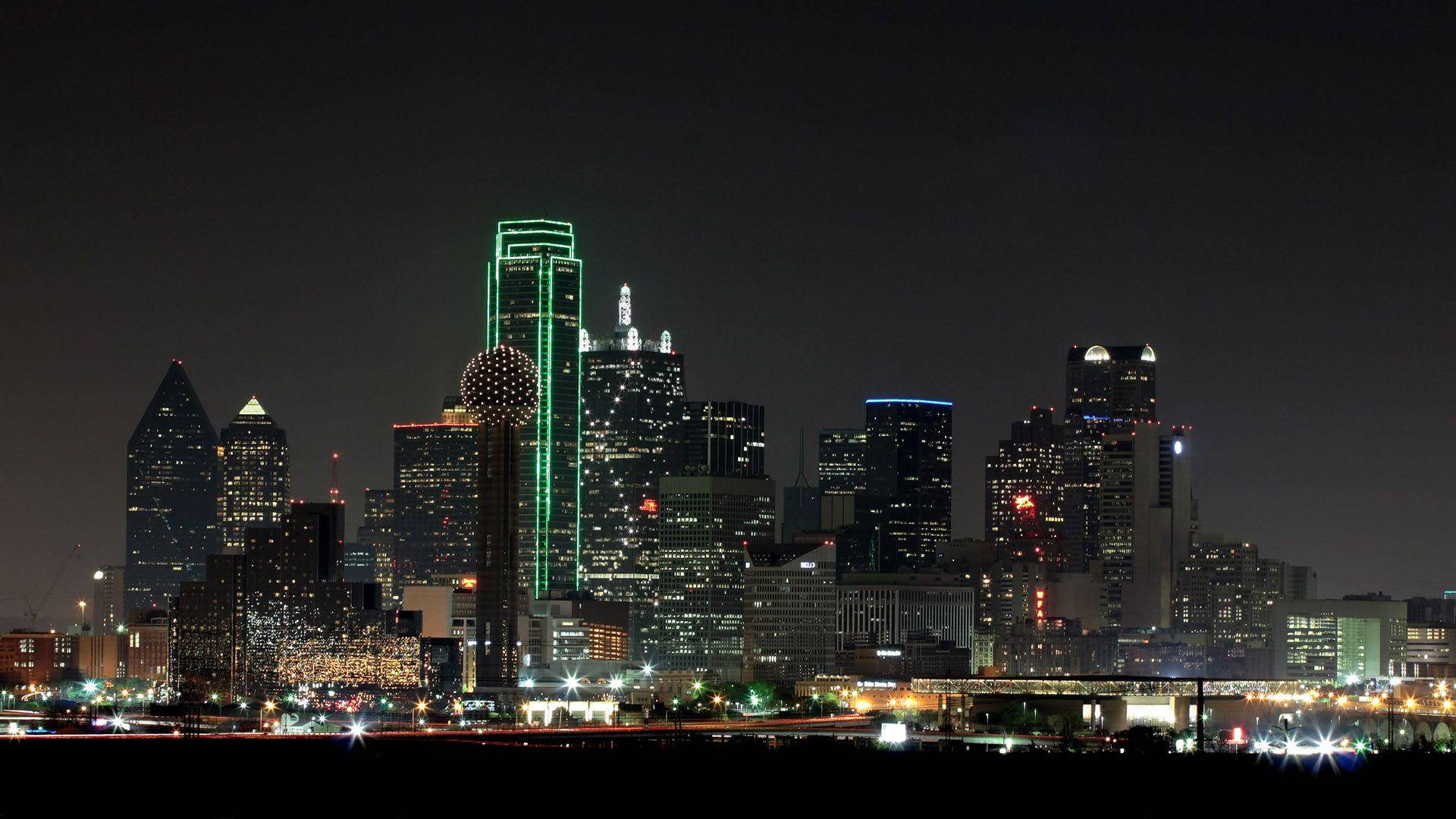 Dallas Texas Skyline Background