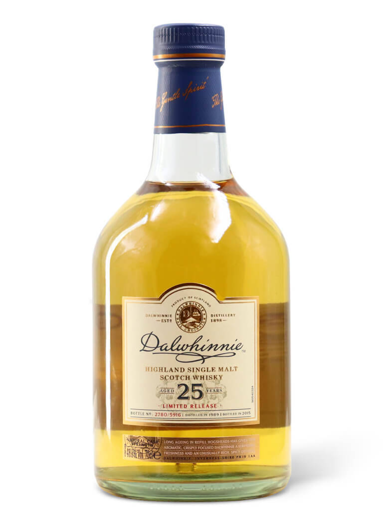 Dalwhinnie 25 Whisky Bottle Background