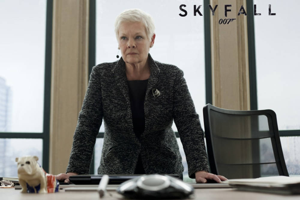 Dame Judi Dench In Skyfall Movie Background