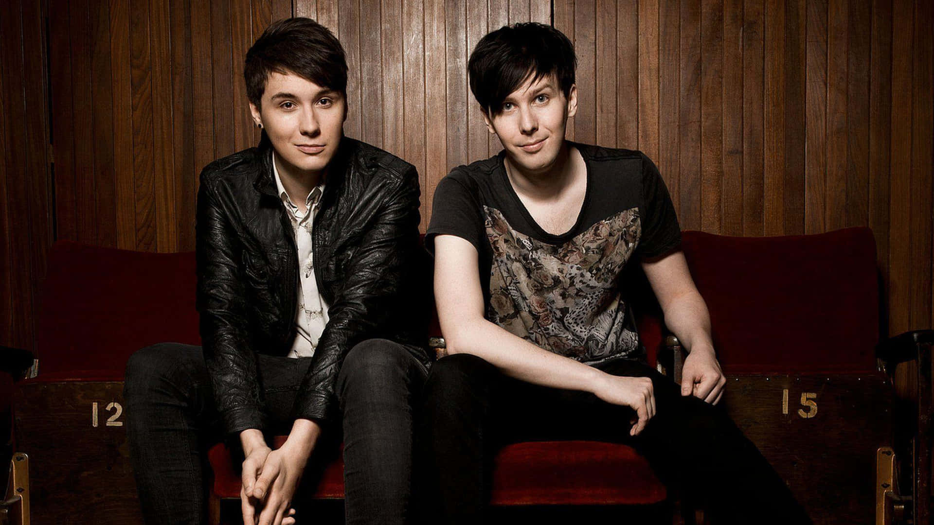 Dan And Phil Enjoying Life Together Background