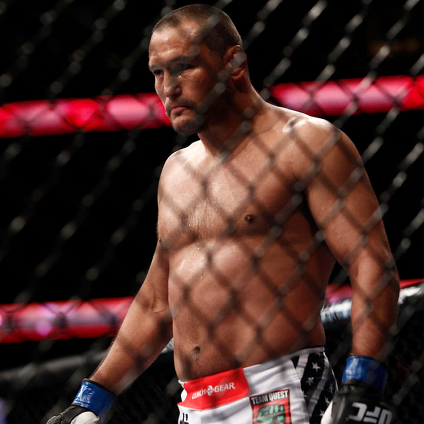 Dan Henderson Walking Inside The Ring Background