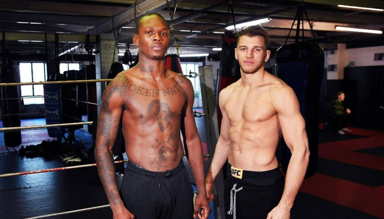 Dan Hooker And Israel Adesanya Background