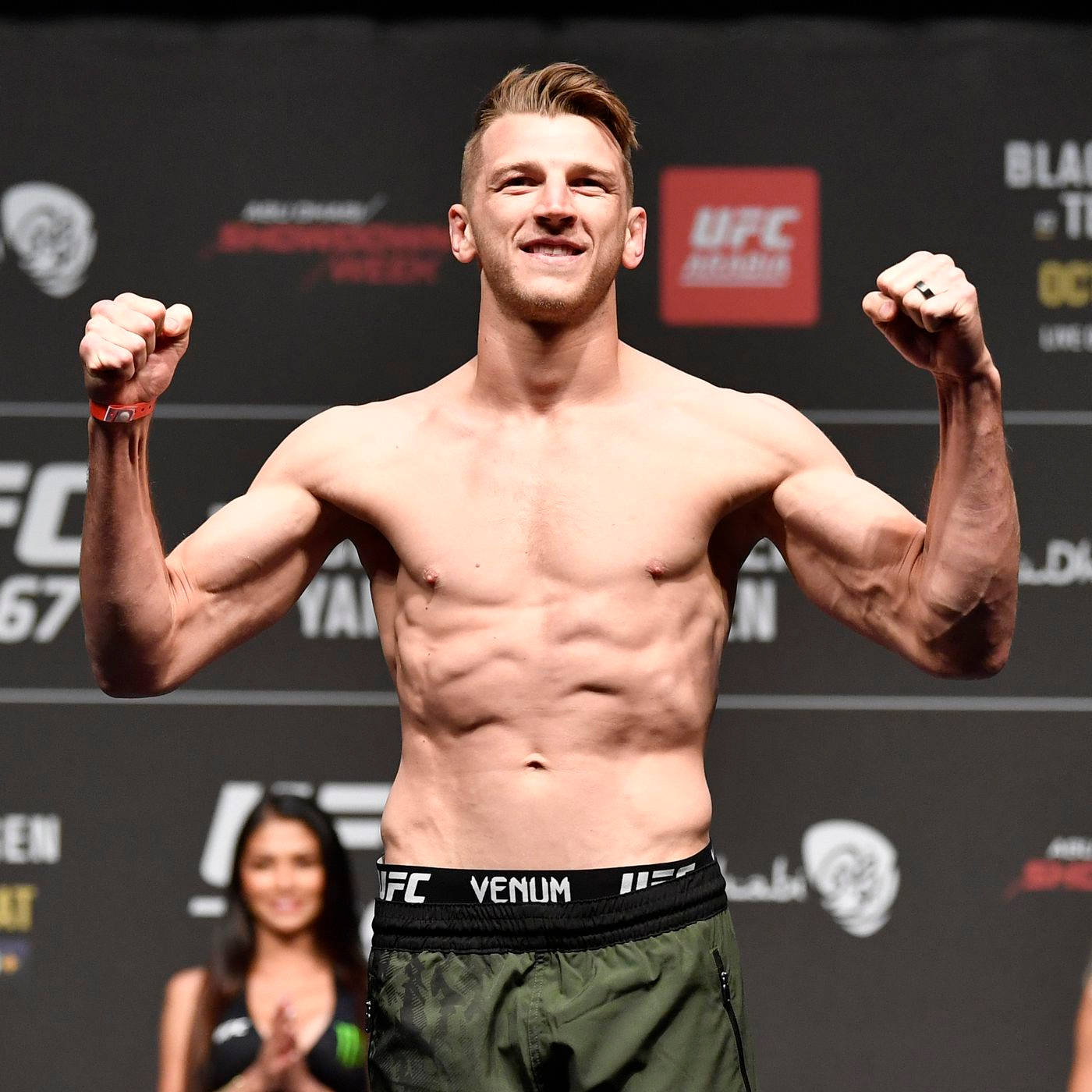 Dan Hooker Posing During Weigh-in