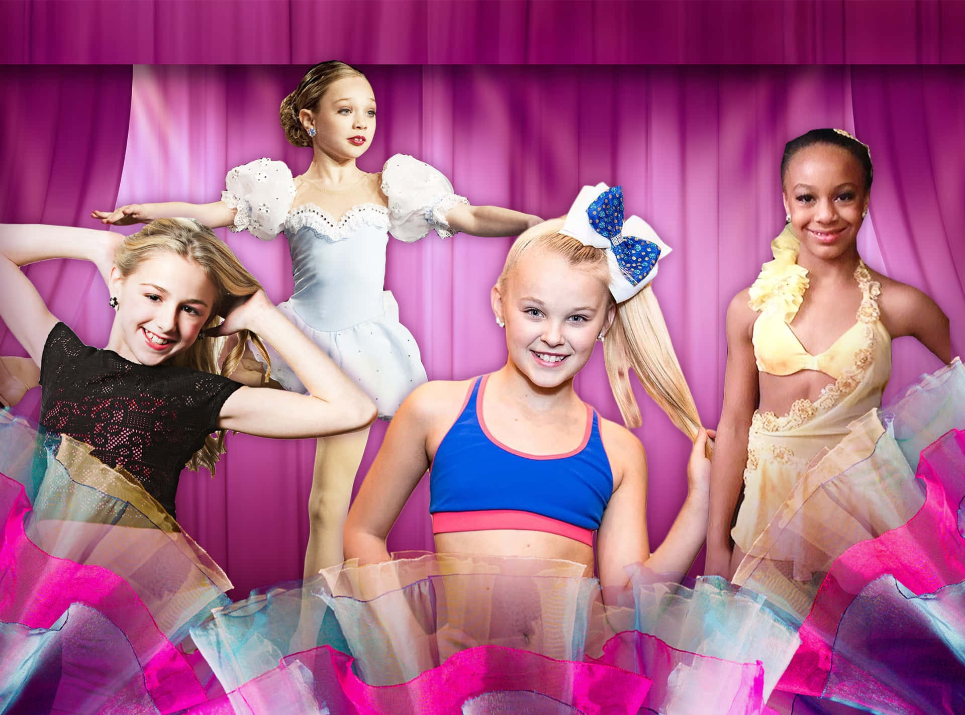 Dance Moms_ Young Dancers_ Purple Backdrop Background