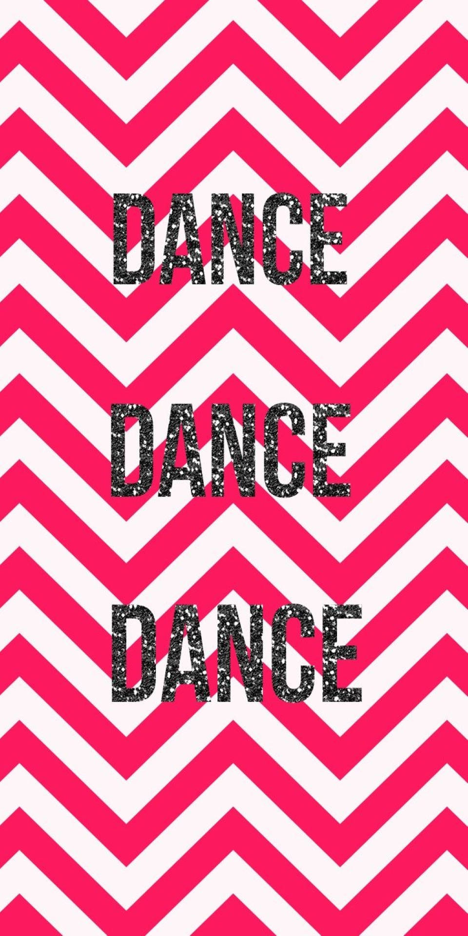 Dance Wordmark On Zigzag Background