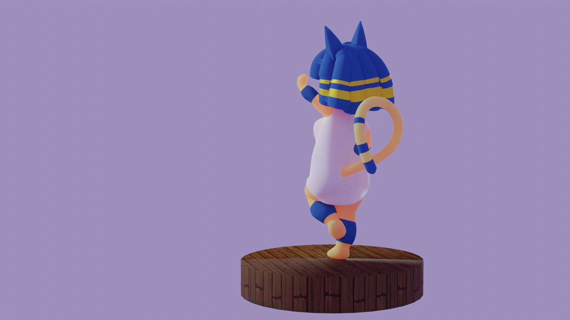 Dancing Ankha Animal Crossing Figure Background