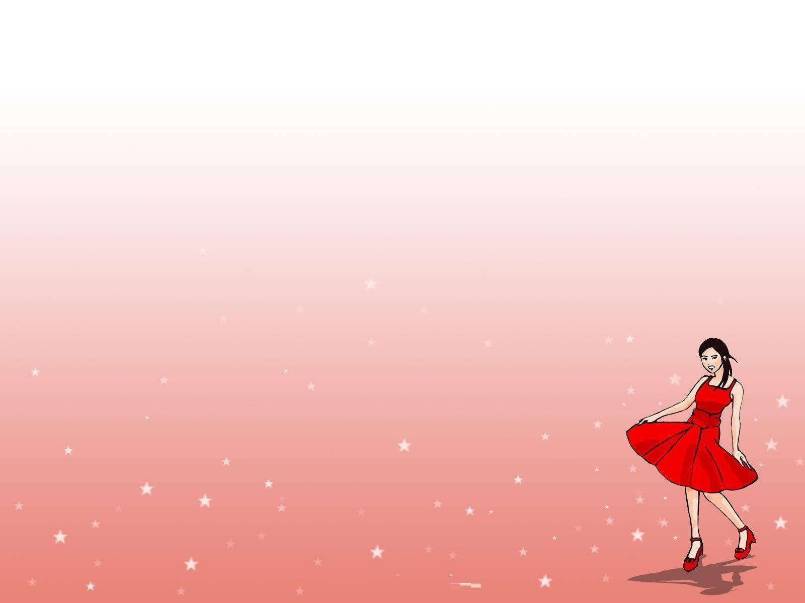 Dancing Girl Cute Desktop Background