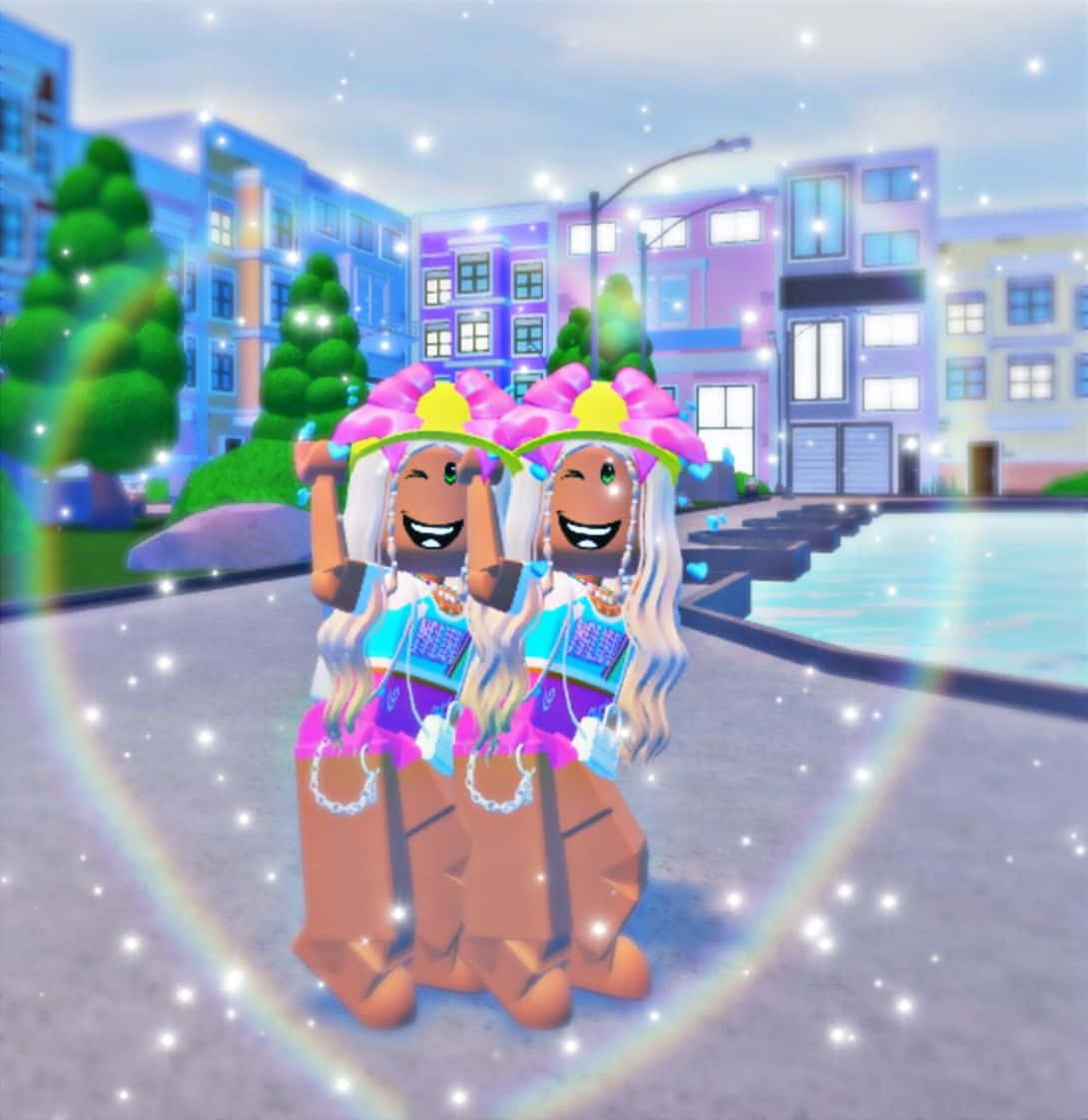 Dancing Heart Roblox Pfp Background