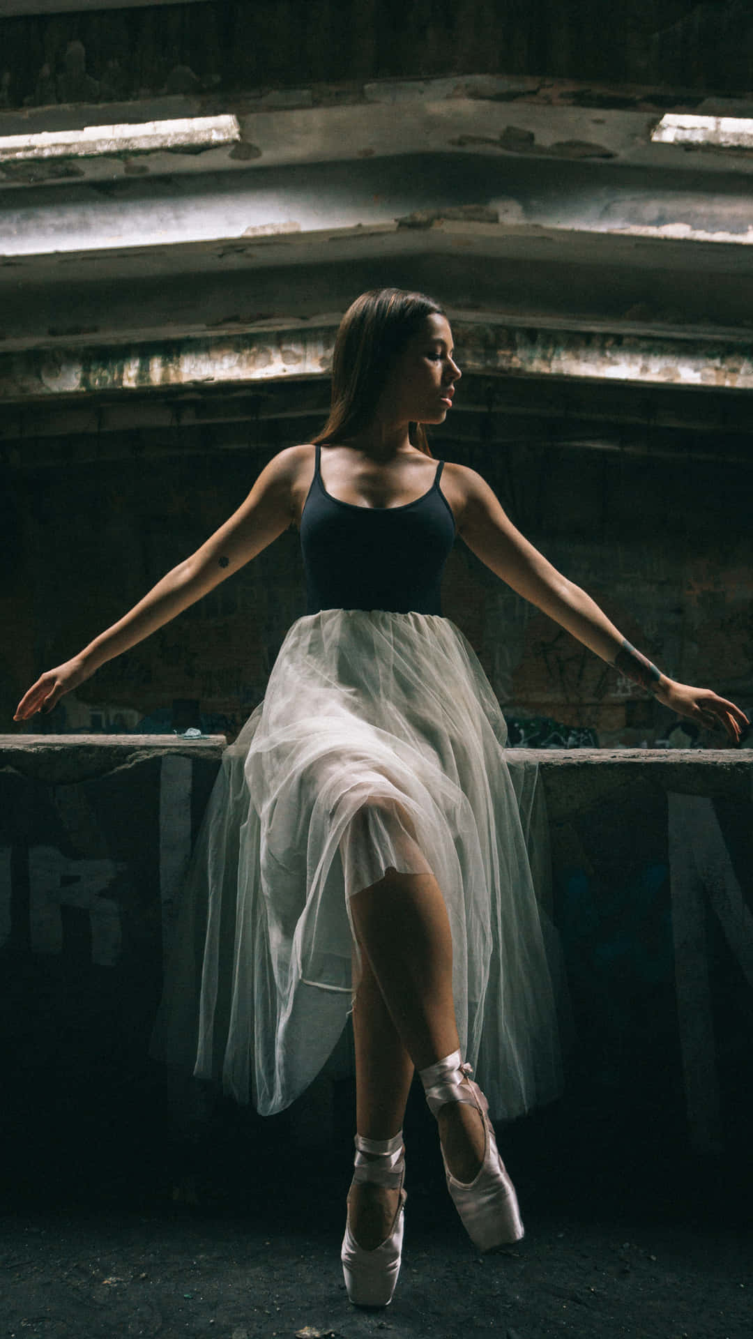 Dancing In Shadows: A Ballerina's Poise