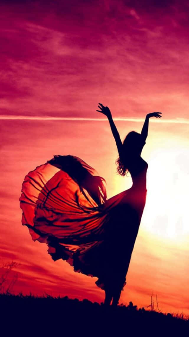 Dancing In The Sunset For Girls Background