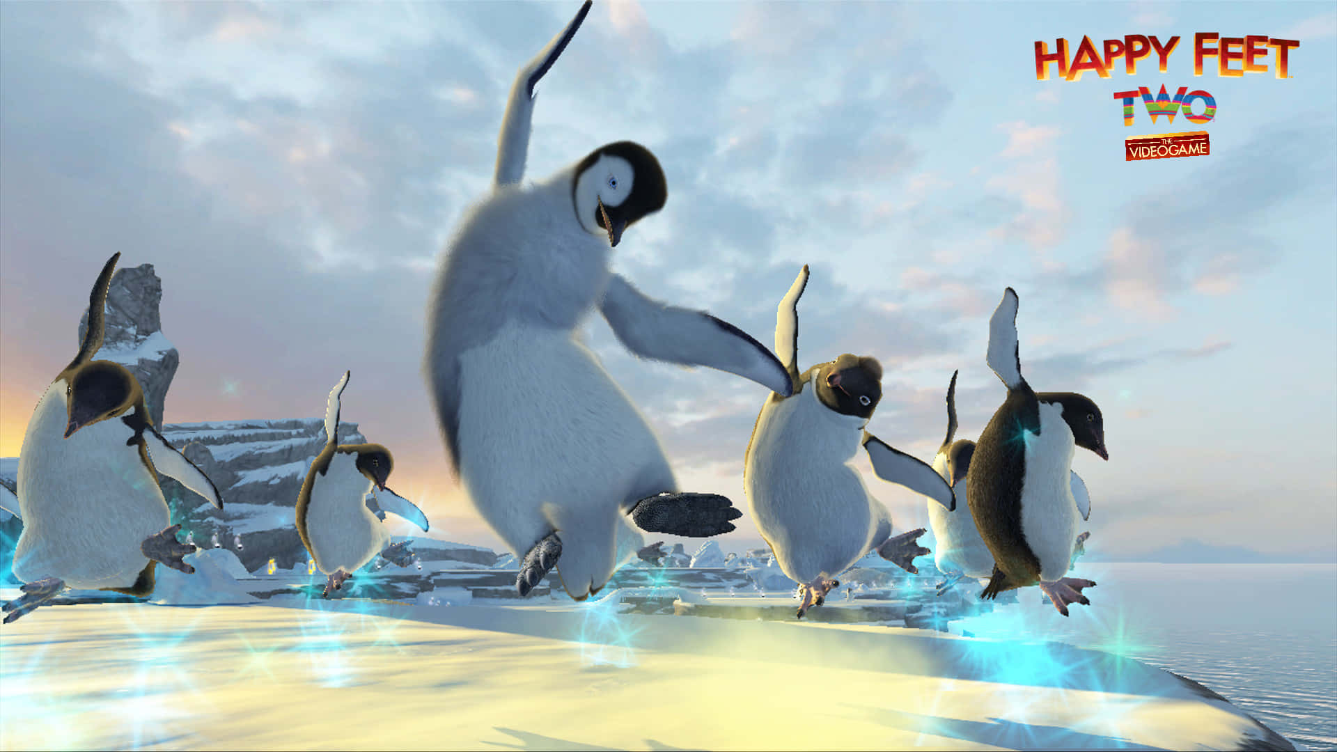 Dancing Penguins From Happy Feet Two Background