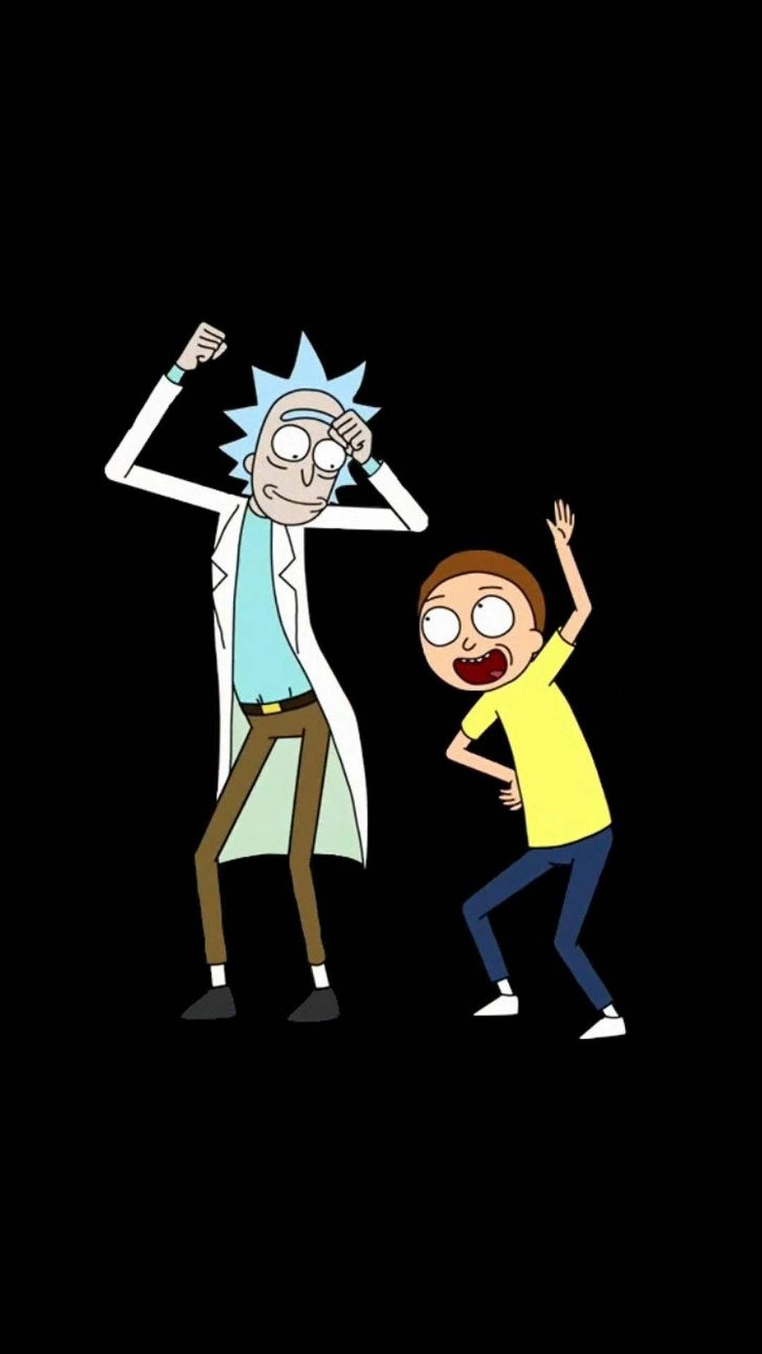 Dancing Rick And Morty Iphone Background