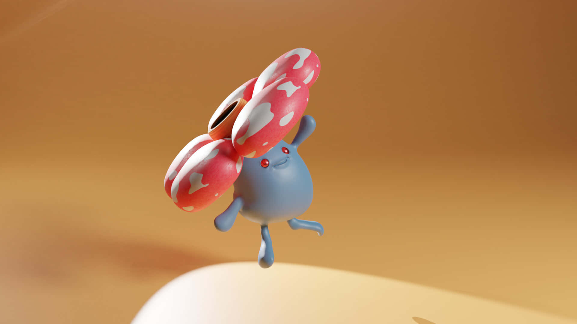Dancing Vileplume 3d Photo Background