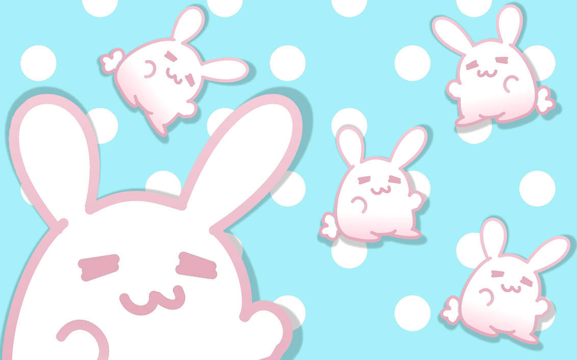 Dancing White Rabbits Background