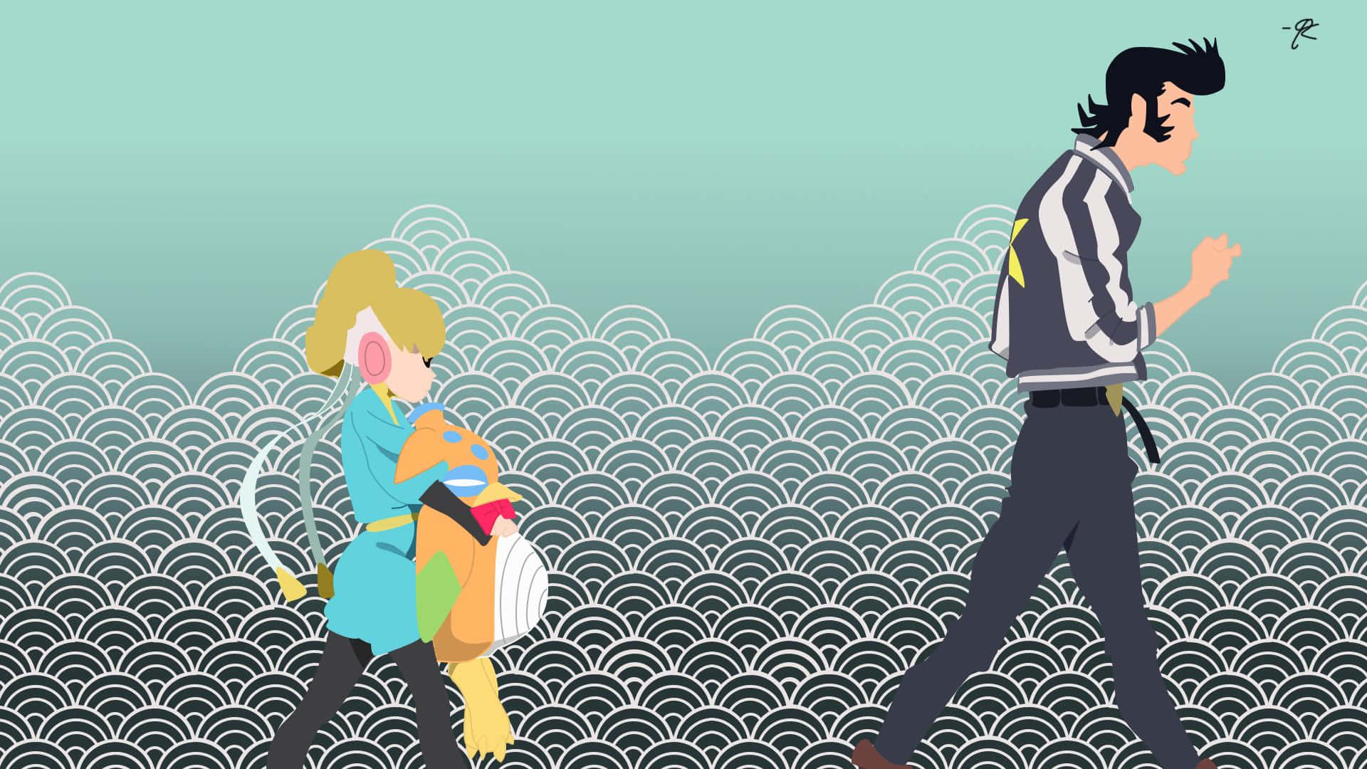 Dandy And Mamitas Fanart Background