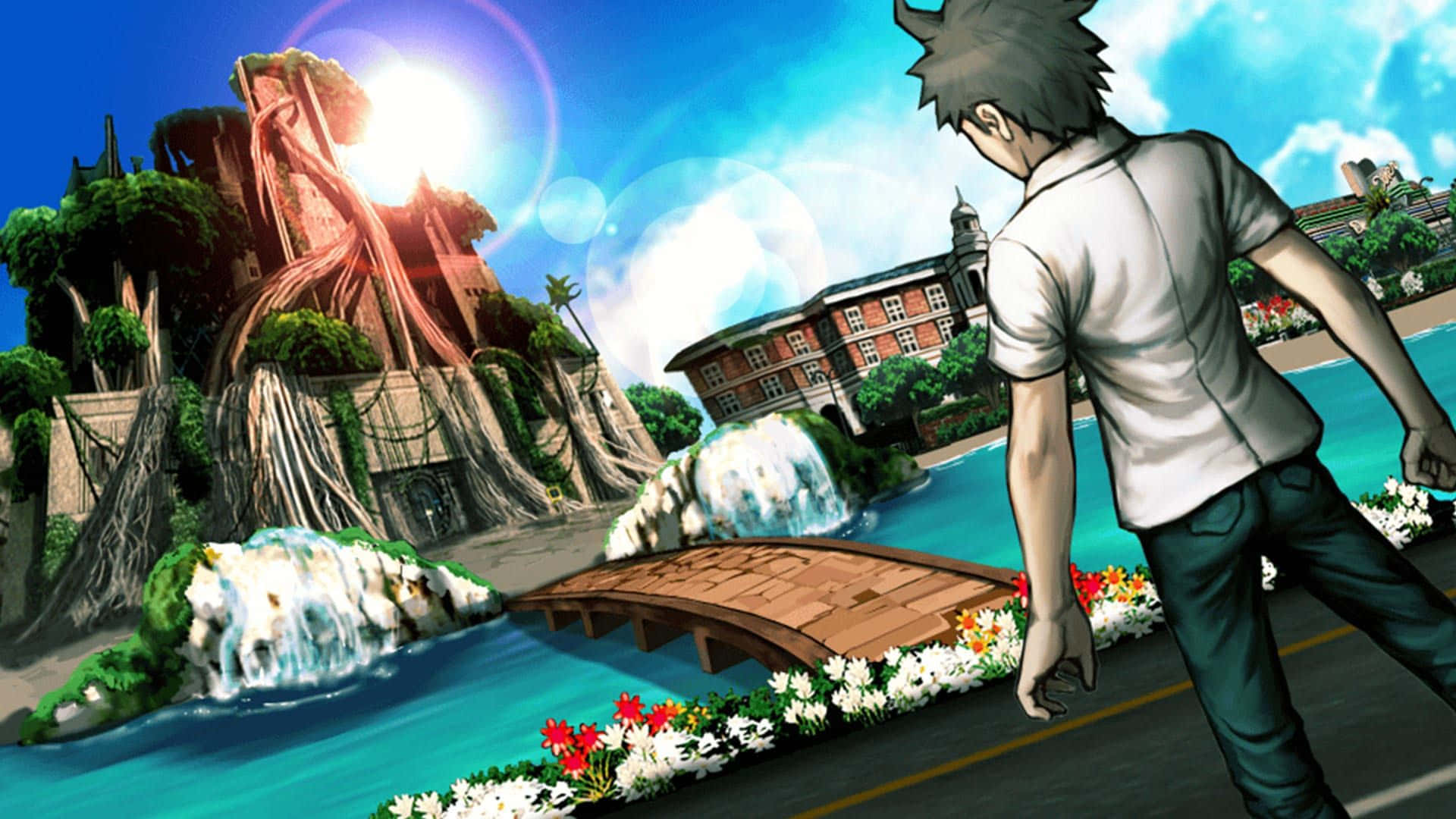 Danganronpa 2 Goodbye Despair Hajime Hinata Island Background